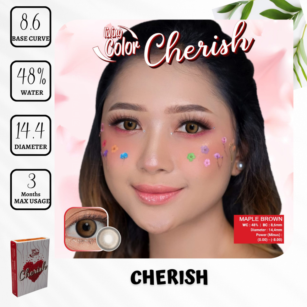 SOFTLENS CHERISH BY IRISLAB - DIA 14,40 MINUS - 3.50 SD - 8.00