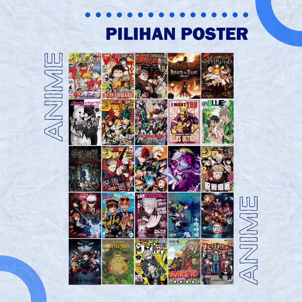 CETAK POSTER CUSTOM CETAK POSTER KAMAR POSTER PAJANGAN DINDING (Paket B)
