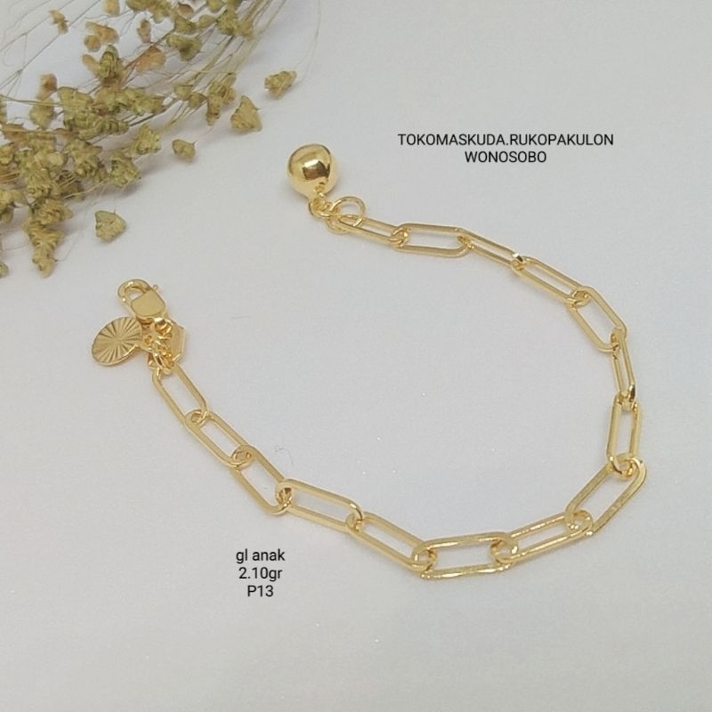 Gelang anak vency (emas asli 8k)