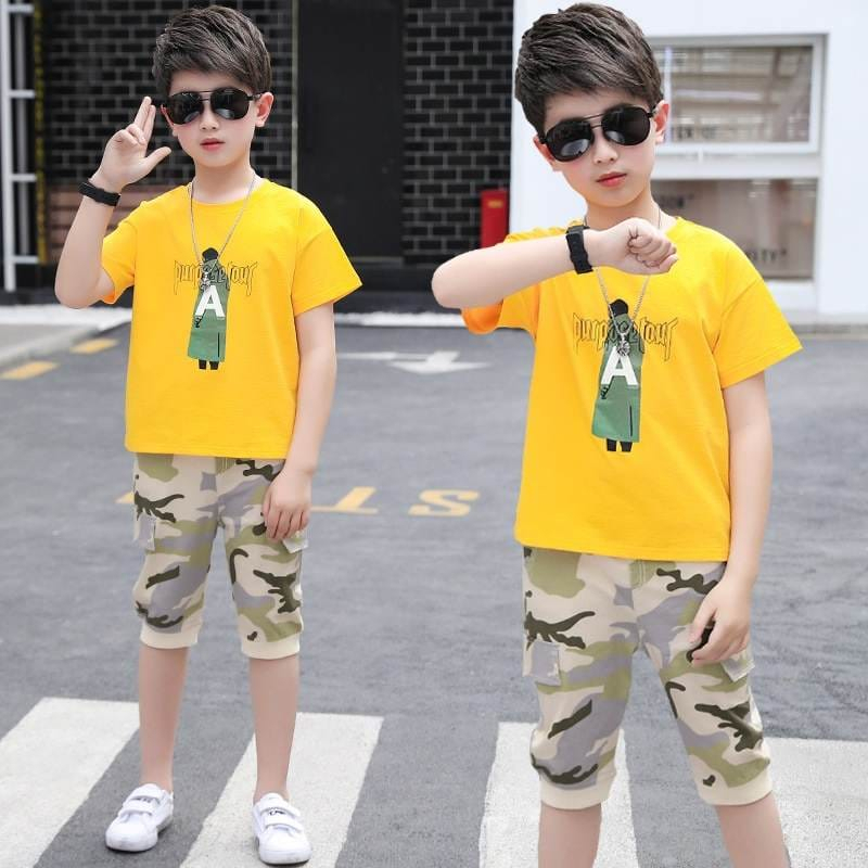 Setelan Anak Laki Laki Casual Fashionable