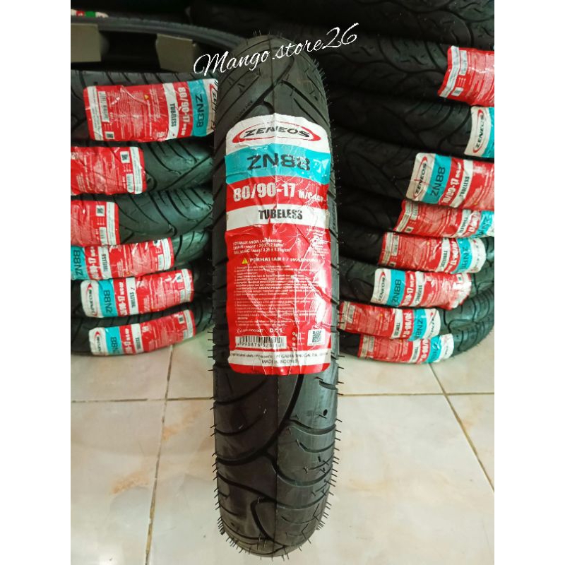 Ban Luar Belakang Jupiter Z Kharisma Supra SupraX125 80/90-17 Zeneos Tubles