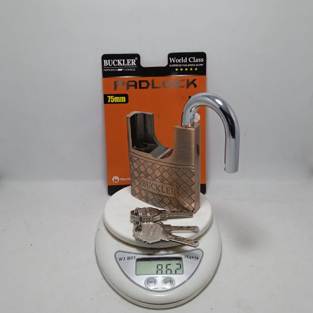 Gembok Pagar Anti Maling 75 Mm Pendek Silinder Kuningan