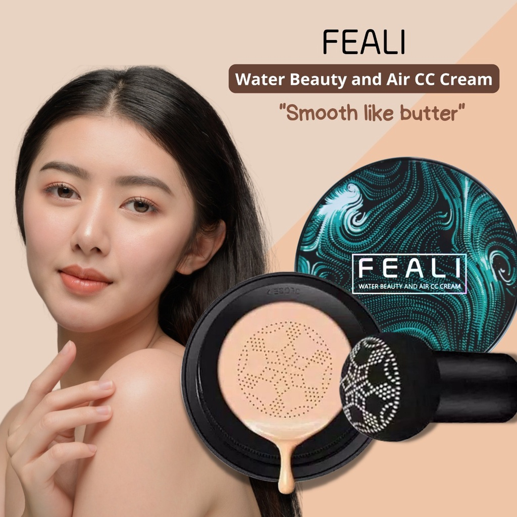 (RM) FEALI Waterproof Mushroom Head Air Sunisa CC Cream moisturizing Air Cushion BB Cream Original / CUSHION FEALI