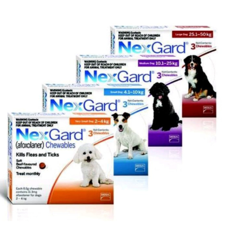 Nexgard Obat Kutu Anjing Demodex S-M_L-XL