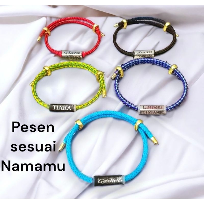 gelang water proff grafir nama. titanium