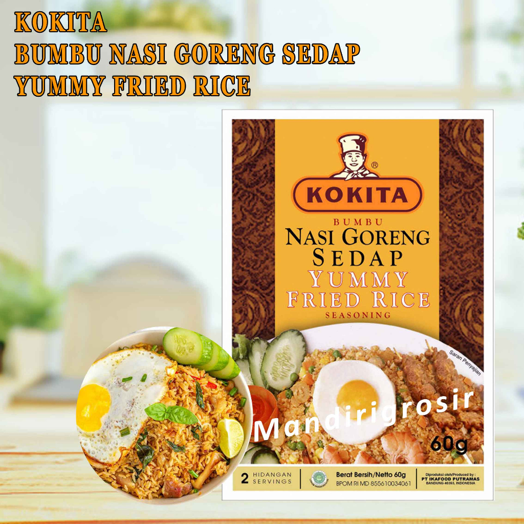 

Bumbu Nasi Goreng Sedap* Kokita* Fried Rice* 60gr