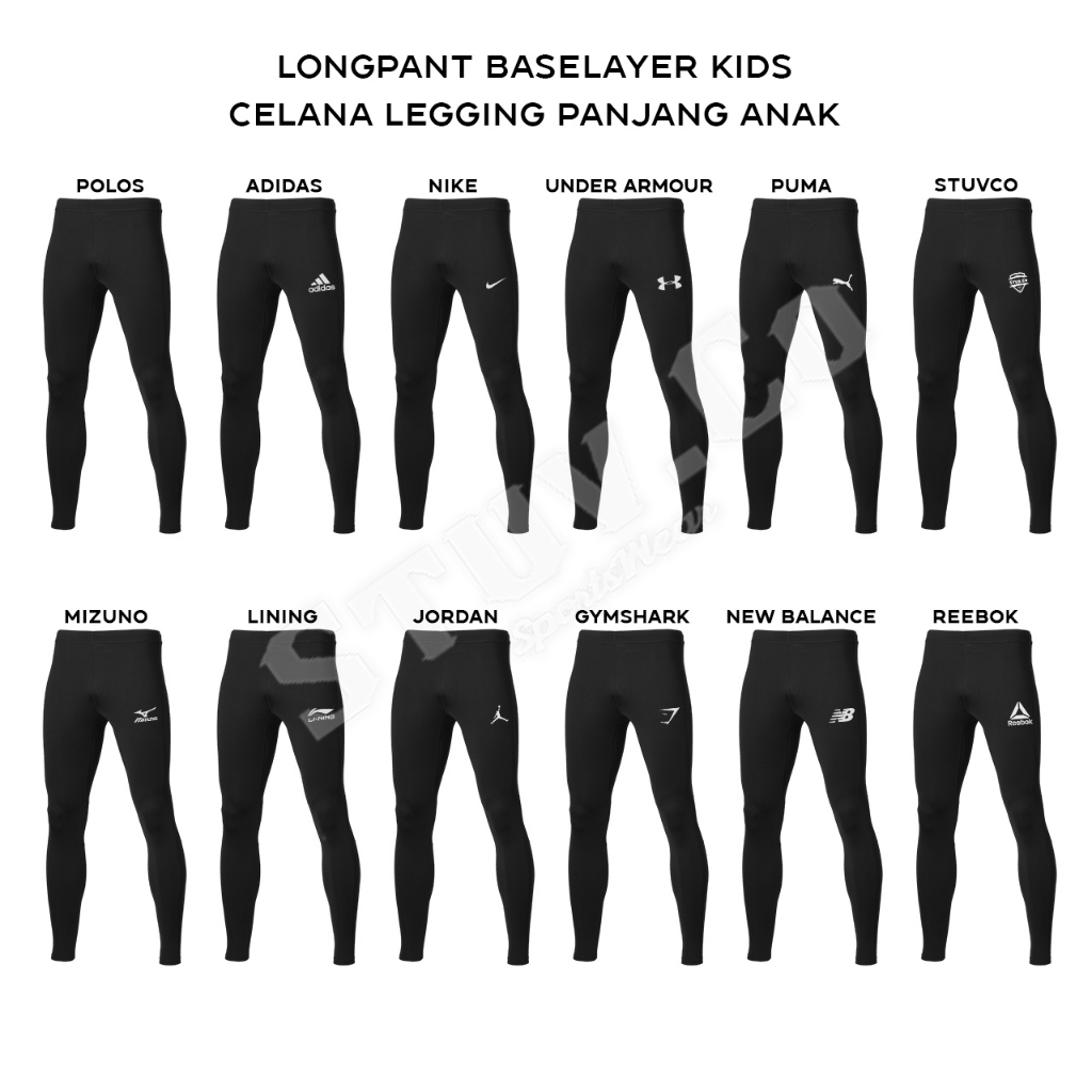 PAKET 2IN1 OLAHRAGA BASELAYER ANAK MANSET DAN LEGGING PANJANG OLAHRAGA UNISEX