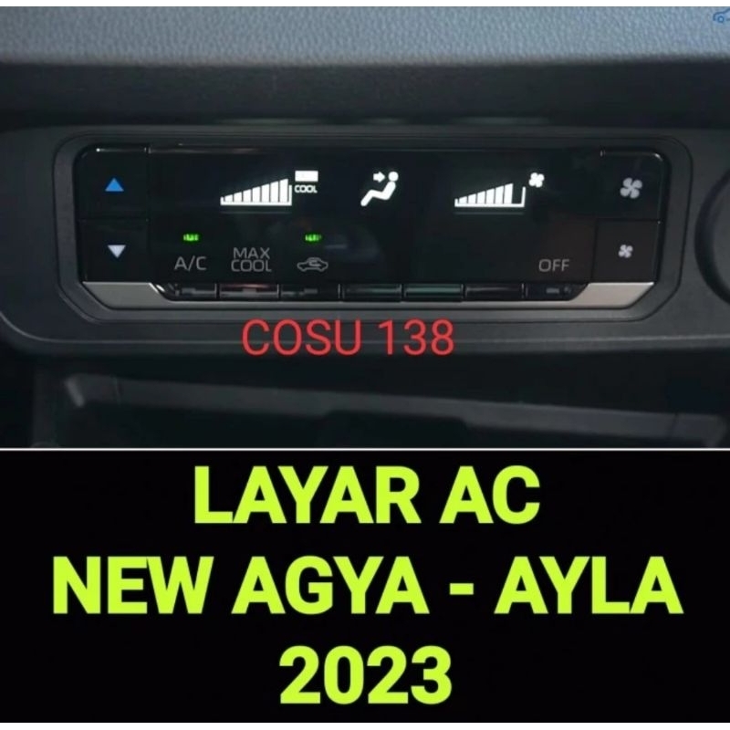 Anti Gores Layar AC Digital Mobil New Agya Ayla 2023 Premium Quality