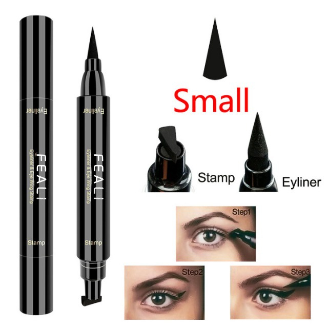 FEALI Eyeliner Stamp 2in1 Waterproof Liquid Duo Eyeliner Wing With Stamp - FEALI EYELINER PEN&amp;STAMP 2in 1