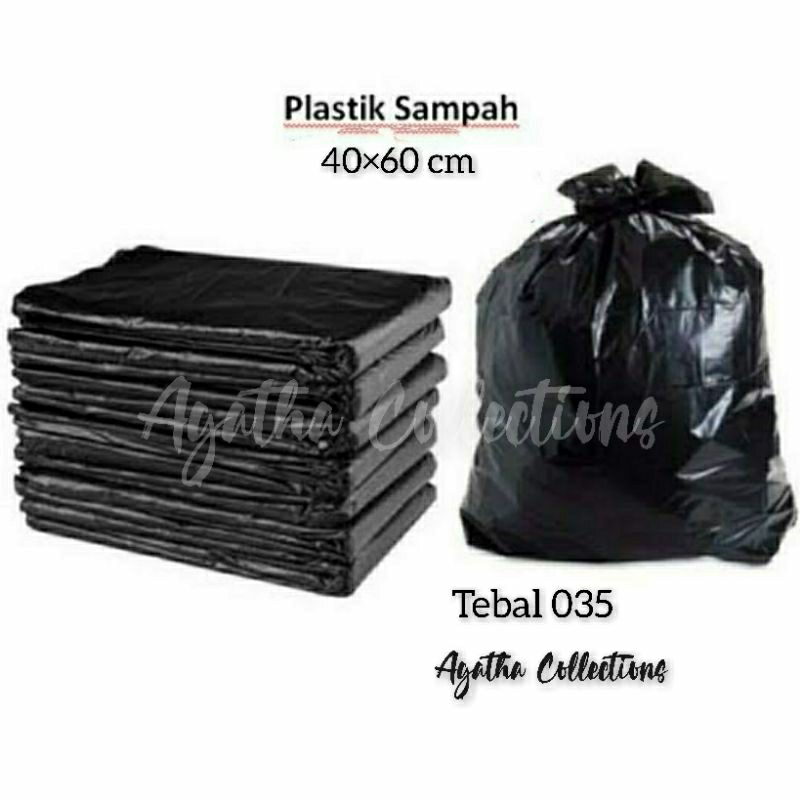 plastik sampah jumbo besar ukuran 40×60 cm per 100 biji