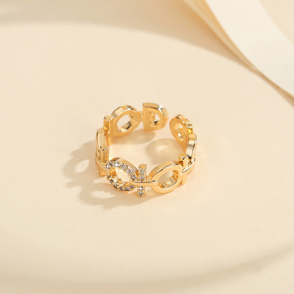 Y015 [COD✔] Korea Cincin Wanita Berlapis Untuk Hadiah Perhiasan Wanita Bisa Disesuaikan