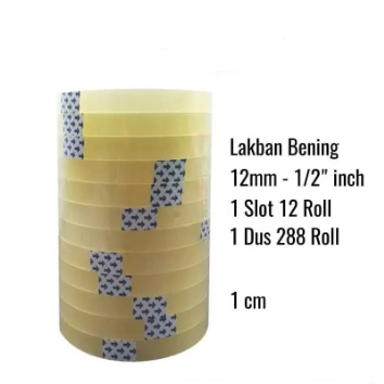 

(12 pcs) Isolasi (1/2 inch)12 mmx 72 yardx45 micron