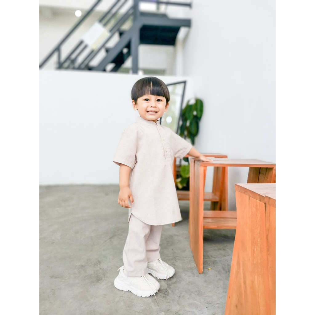 T24 - Keola Setelan Baju Koko Anak Ramadhan (Setelan Muslim Koko Set Anak) Usia 1 – 6 Tahun / Koko Ramadan Premium Cotton