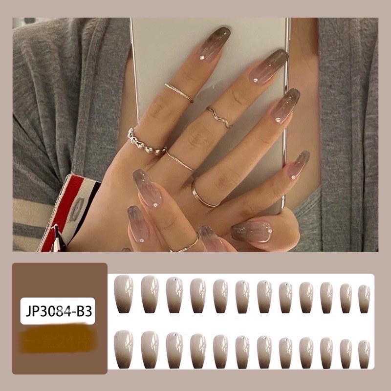 Kuku Palsu 【A10，lem sticker】Nikah kuku Wedding False Nailart Pengantin Tangan
