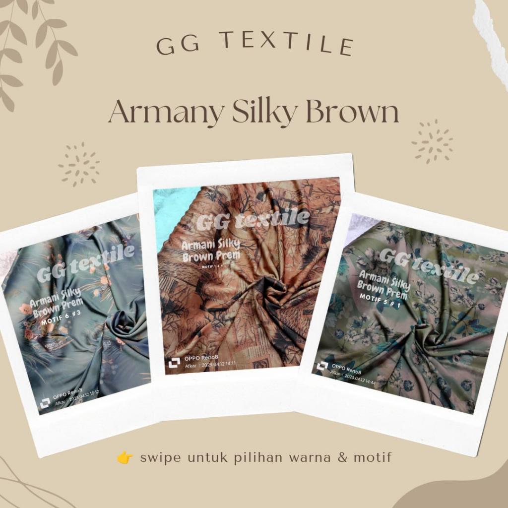 Armani Silky Brown Premium / Armani Silk Motif [MOTIF BARU]