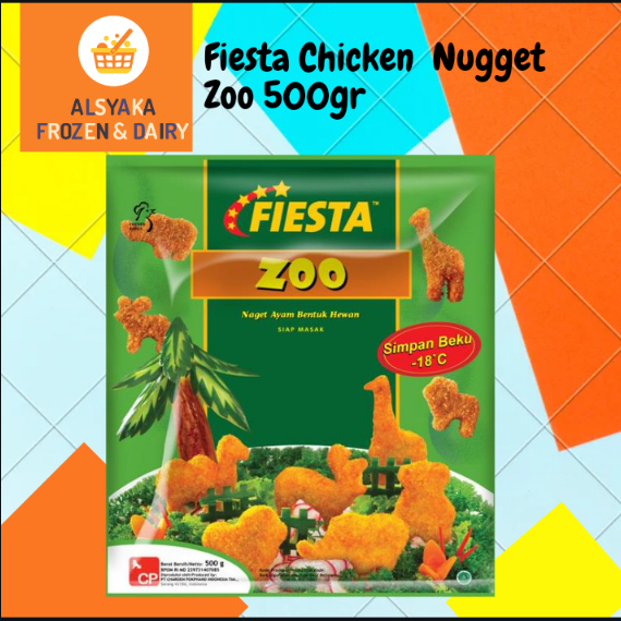 

Fiesta Chicken Nugget Zoo/ Dino/ PizzaABC Berat 500gr