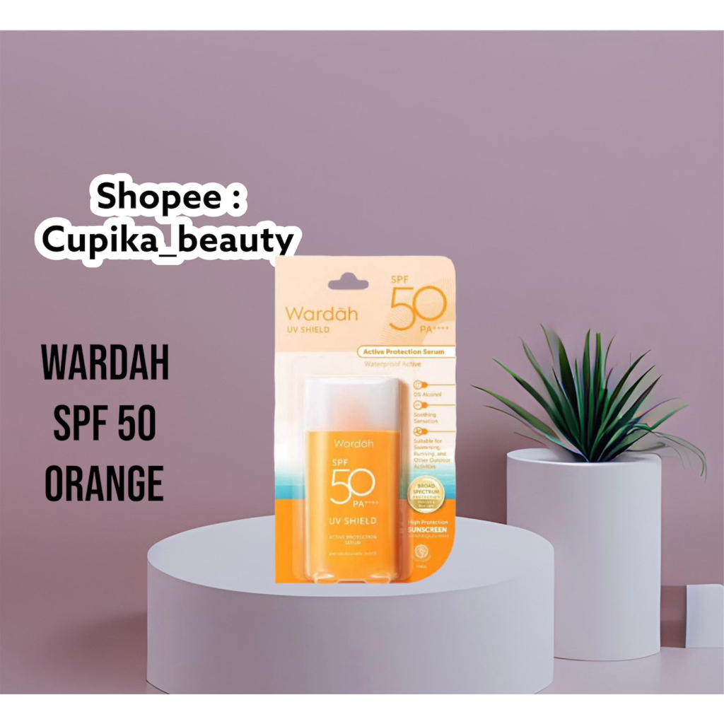 [oi,x] [ spf 50 active ] Wardah UV (KUNING) shield active protection serum SPF50++ (ORANGE)