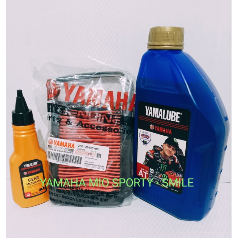 PAKET OLI YAMALUBE SUPER MATIC 1L + YAMALUBE GEAR 100 ML + F UDARA MIO SPORTY / SMILE