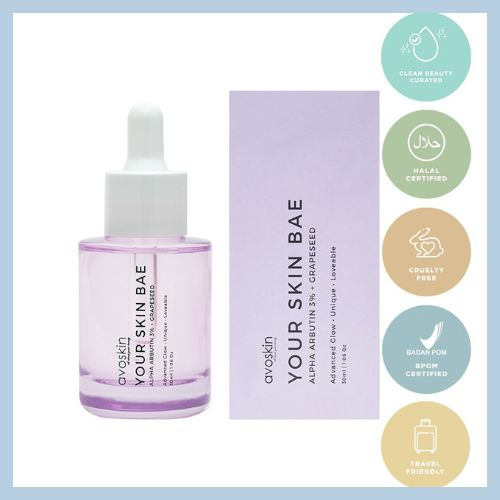 Avoskin Your Skin Bae Alpha Arbutin Serum 30ml-Samarkan Bekas Jerawat