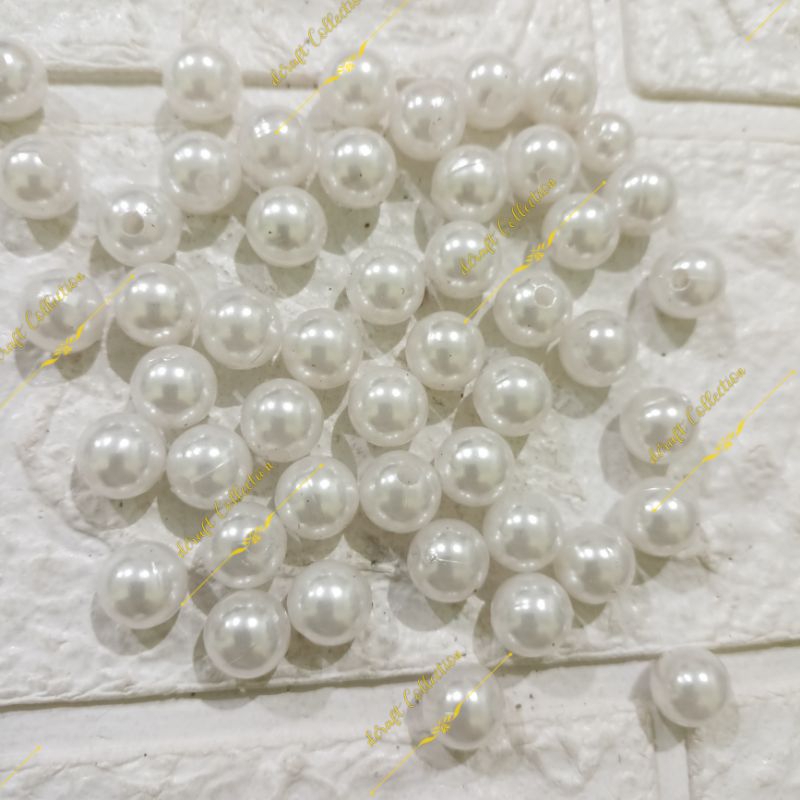 Mutiara Ringan 10mm Putih 25gram