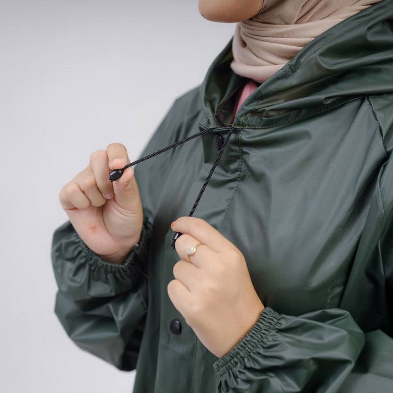 RK Jas Hujan Weje Hijab Jubah Tebal