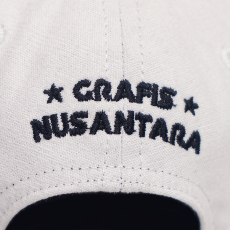 Kamengski - Grafis Nusantara White Black Snapback