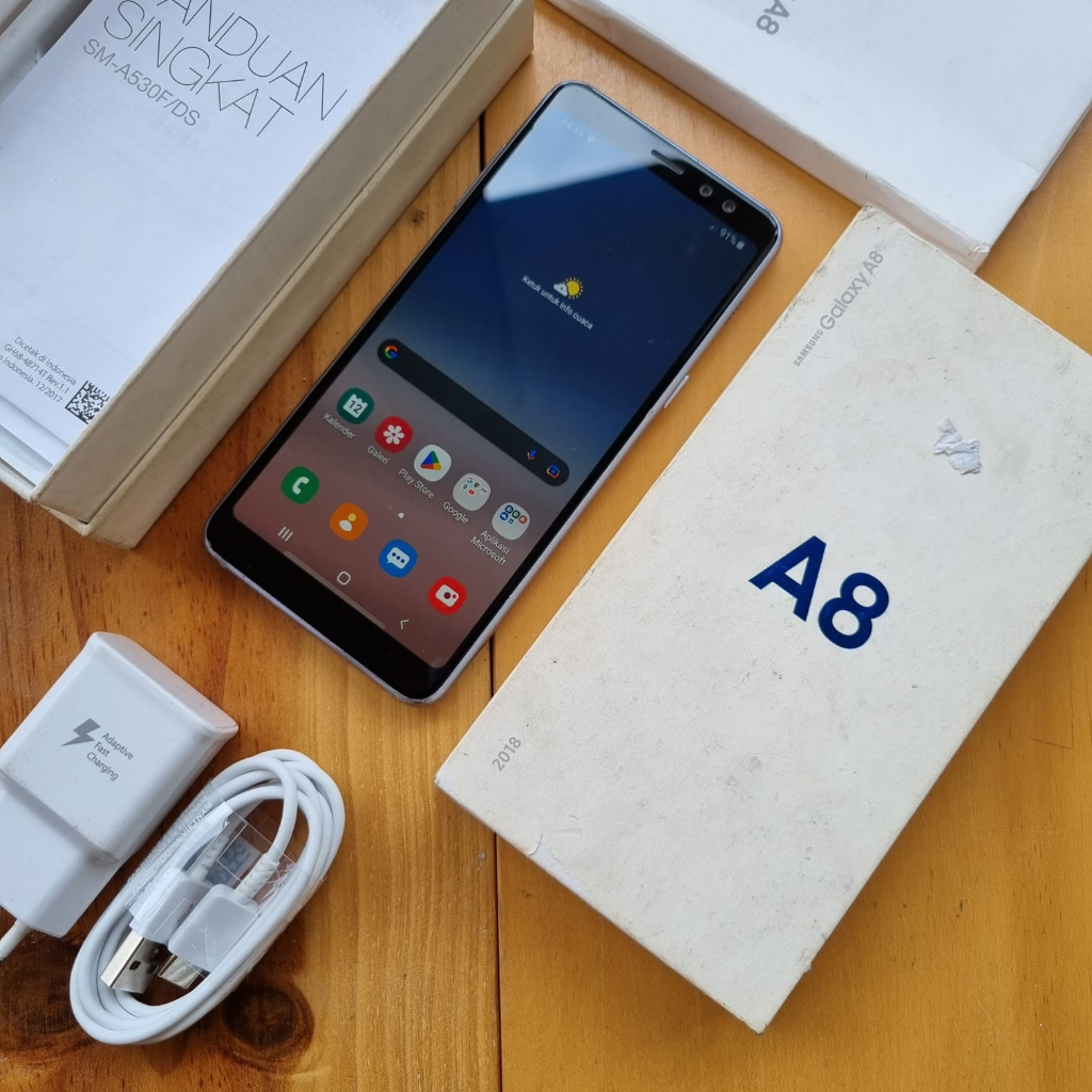 SAMSUNG A8 SECOND 4/32GB HANDPHONE SECOND HP SEKEN HP BEKAS HP MURAH