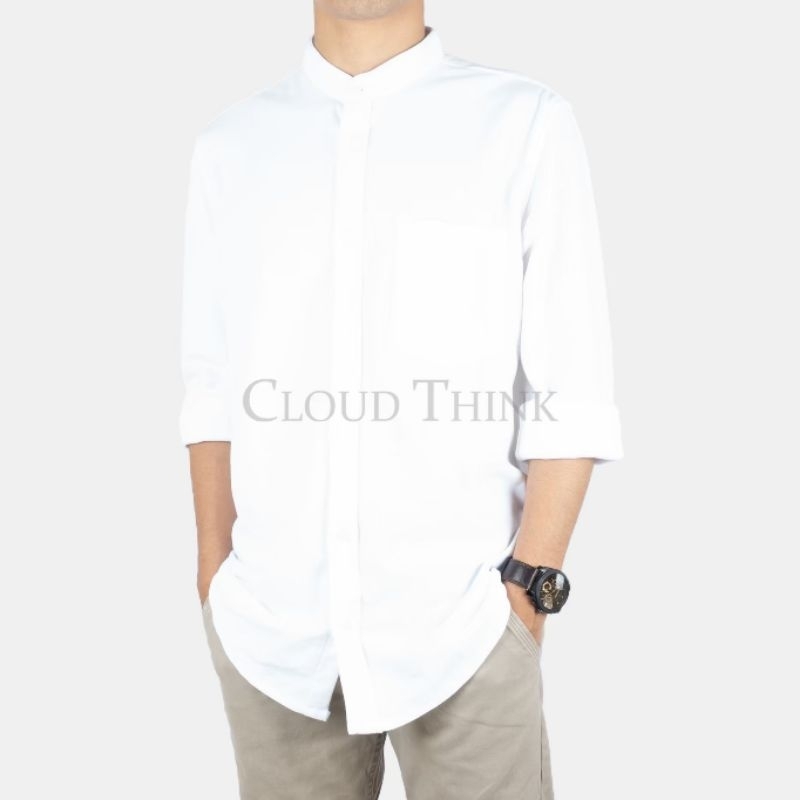 Kemeja Lengan Panjang Pique Kaos CVC Original