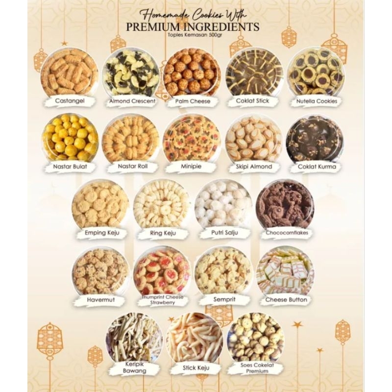 

Paket 4 toples Kue Nastar jajan lebaran/Jajan Lebaran Murah Kue Nastar