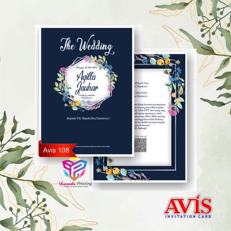 avis 108 undangan siap cetak