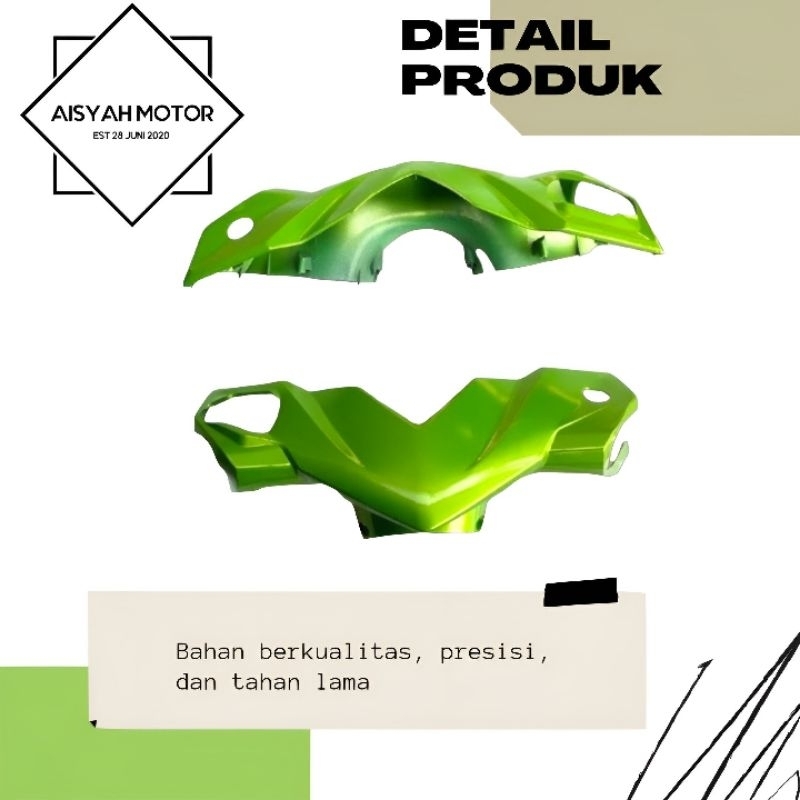 Cover Bodi Batok Depan Tameng Depan Honda Beat Karbu Warna Hijau