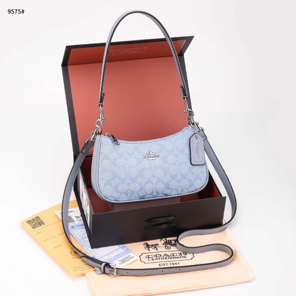 Coh Teri In Signature Chambray Shoulder Bag's TC9575 TC9575-1