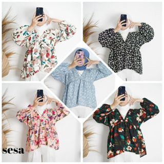 GFS FLOWY BLOUSE VINTAGE KOREAN STYLE | OLLA BLOUSE