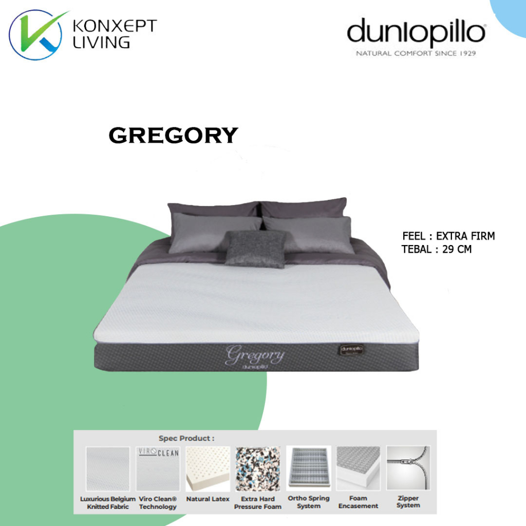 Dunlopillo Springbed Ortho Health Series Type GREGORY - Hanya Kasur