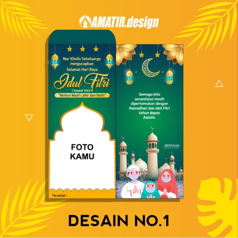 

AMPLOP LEBARAN CUSTOM (7x16 cm) isi 1 Lusin