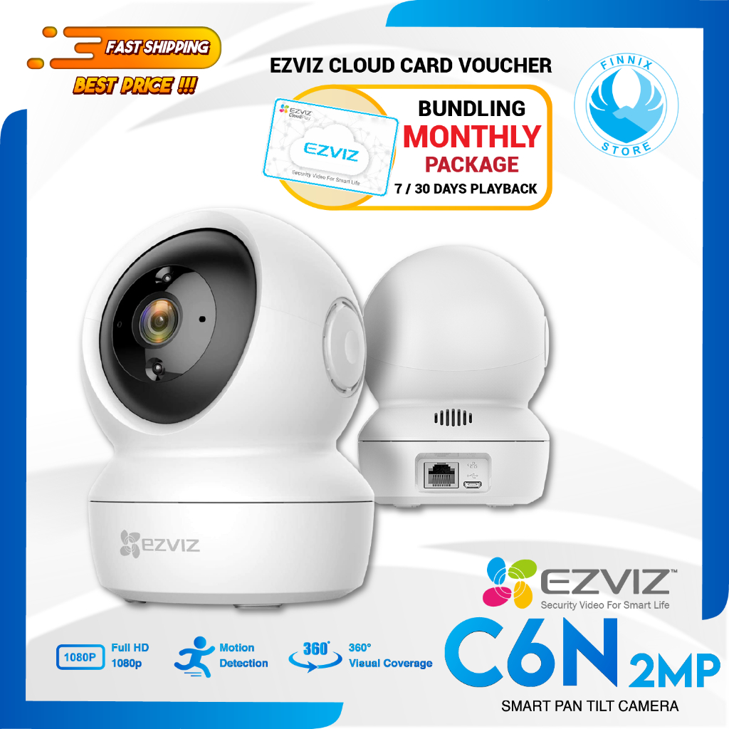 EZVIZ C6N 2MP / 4MP IP Camera CCTV Bundling Cloud Storage 1 Bulan
