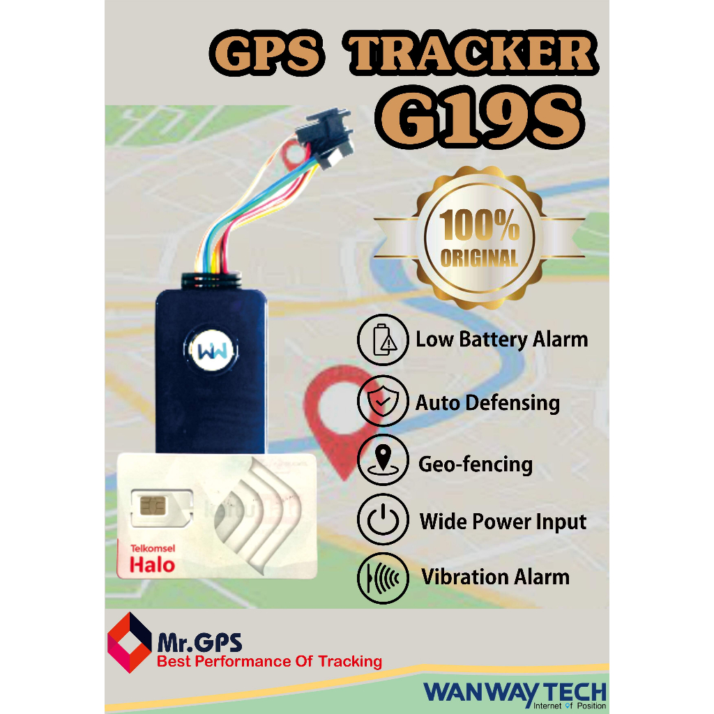 PAKET GPS TRACKER G19S / FREE APLIKASI DAN APLIKASI GPS 1 TAHUN