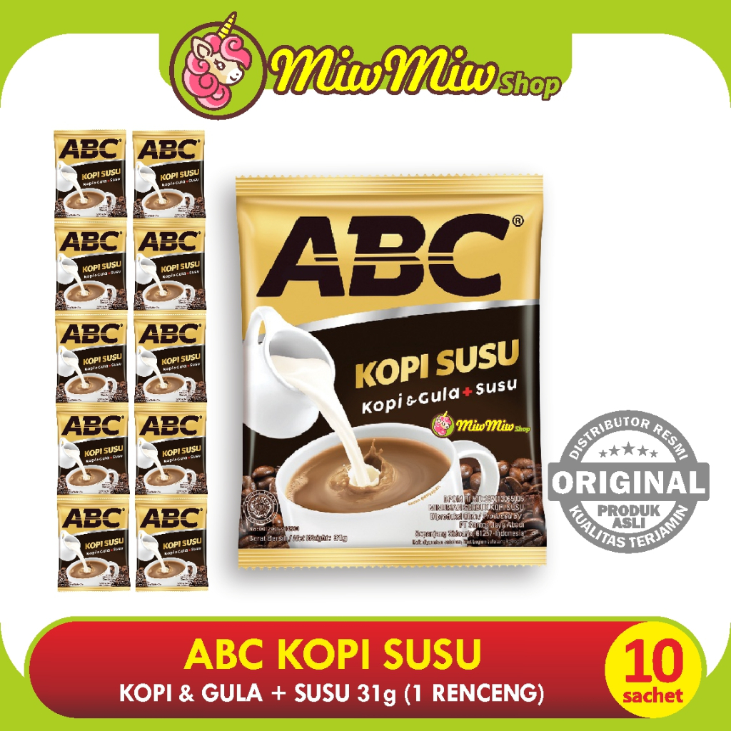 Kopi ABC Kopi Susu renceng @ 10 sachet