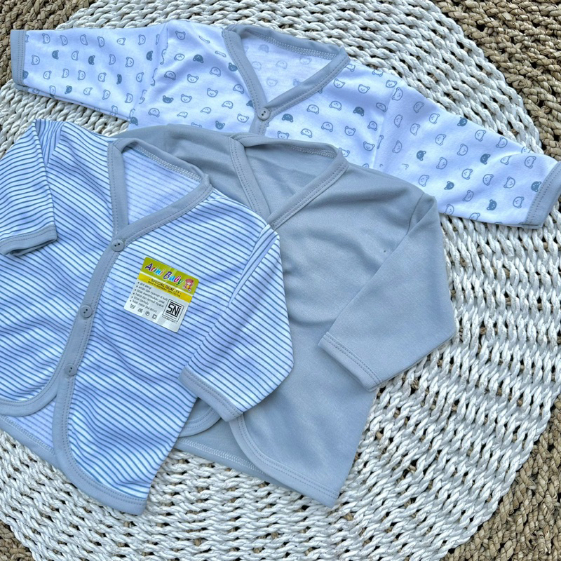 3 PCS Baju Lengan Panjang Bayi Bayi Atasan Bayi Baju Newborn Baju Bayi Baru Lahir Gift Bayi Hadiah Lahiran Bayi Baju bayi lengan panjang DNW BABY