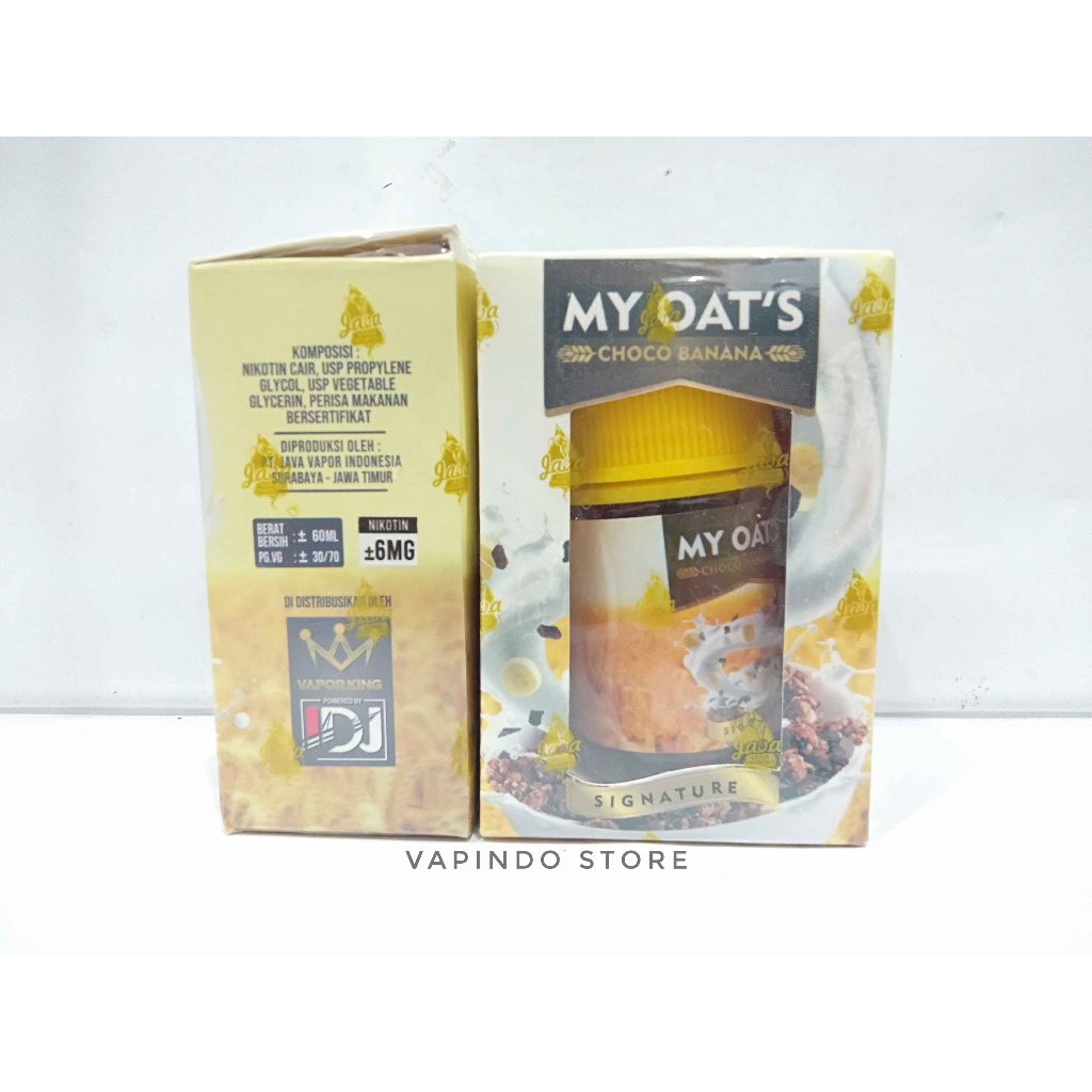NIC 6MG MY OATS CHOCO BANANA 60ML BY IDJ X VAPOR KING