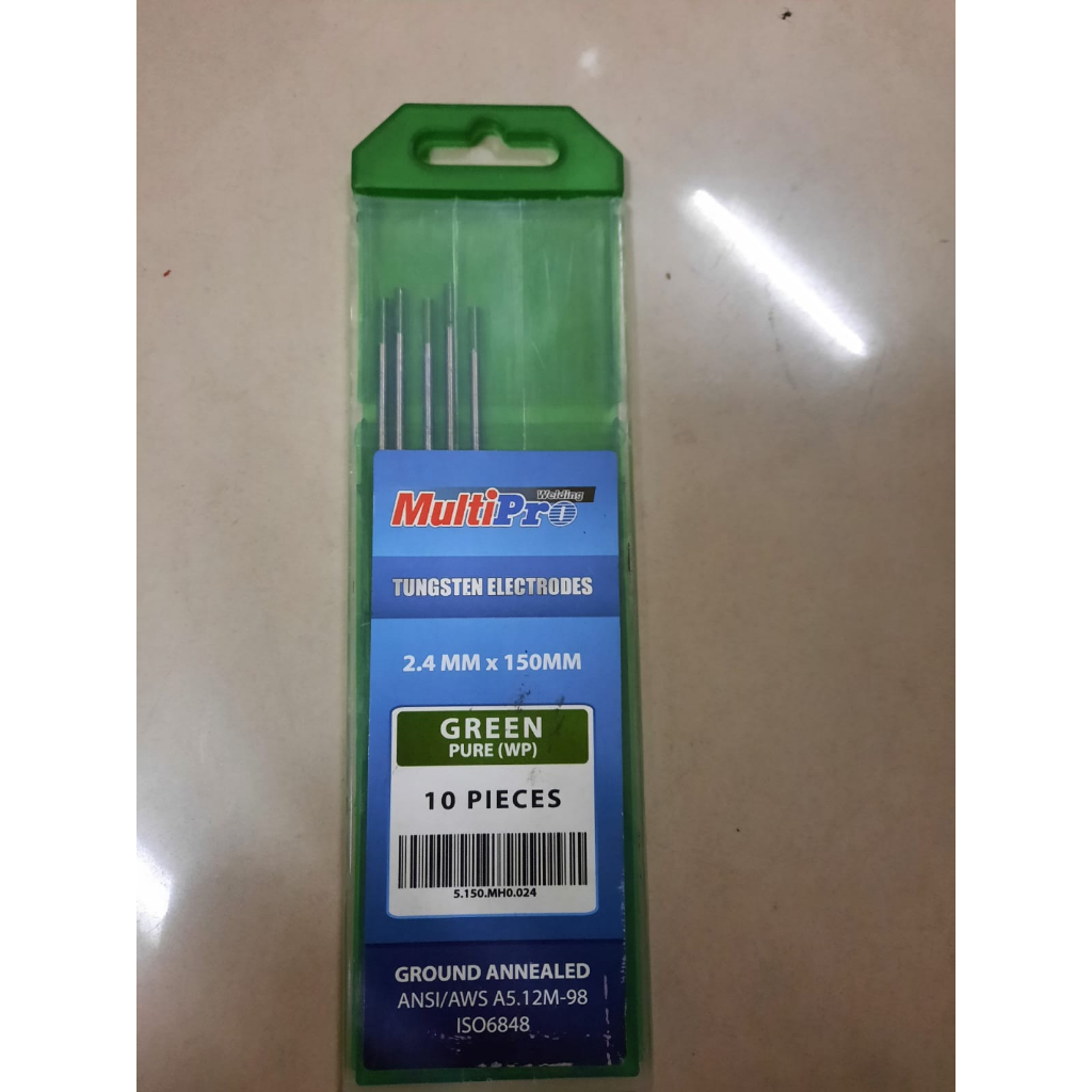 JARUM LAS ARGON MULTIPRO HIJAU 2.4MM / TUNGSTEN ARGON MULTIPRO GREEN 2.4MM