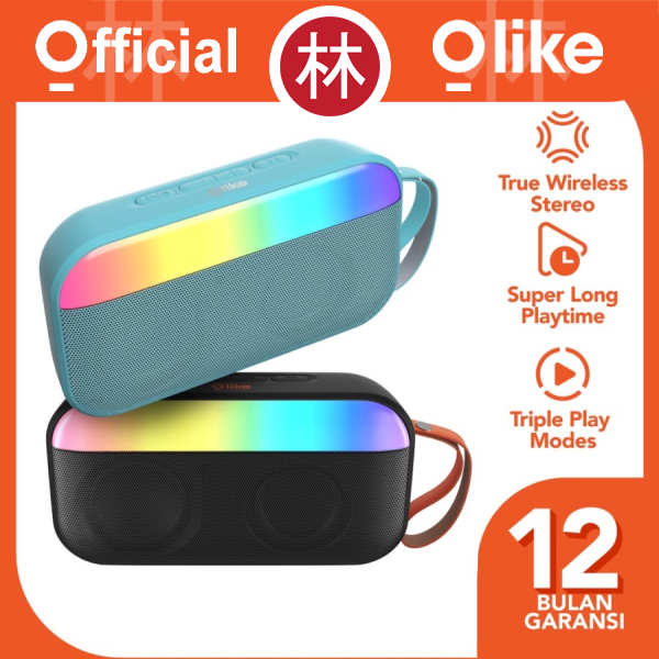 Olike SF4 by OPPO Colorful LED Portable Wireless Bluetooth Speaker TWS