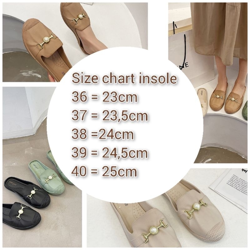 bustong mutiara/sepatu sendal wanita import bahan karet sintetis antislip/sandal sepatu wanita import