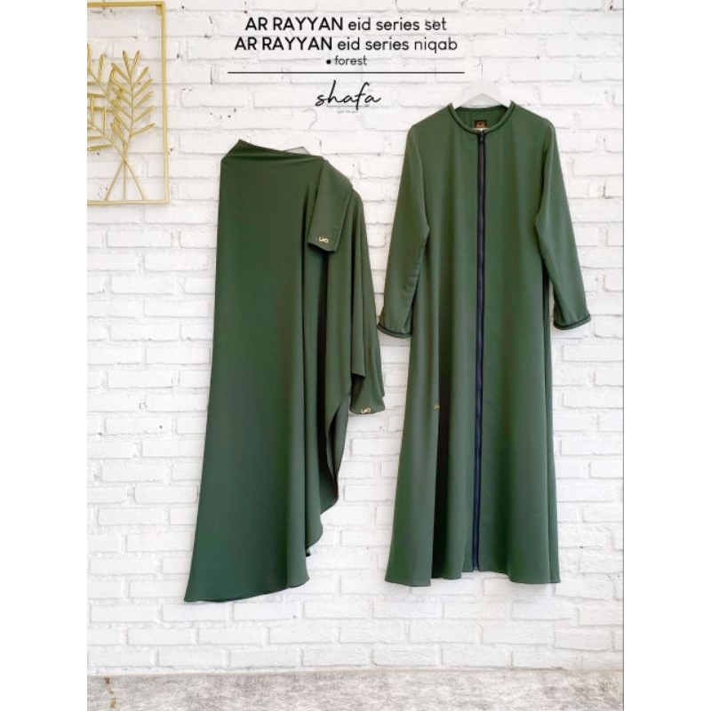Ar Rayyan Eid series Gamis set [Forest] by Shafa Jilbab