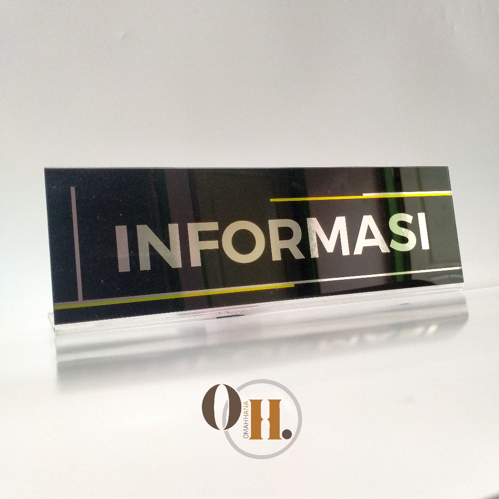 

Akrilik Meja Informasi - Akrilik Lipat Informasi