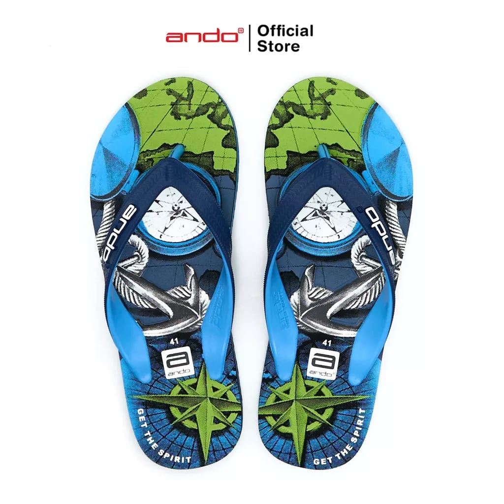 Ando Captain Sandal Pria Jepit Premium Non Slip Sendal Cowok Laki Ando Original