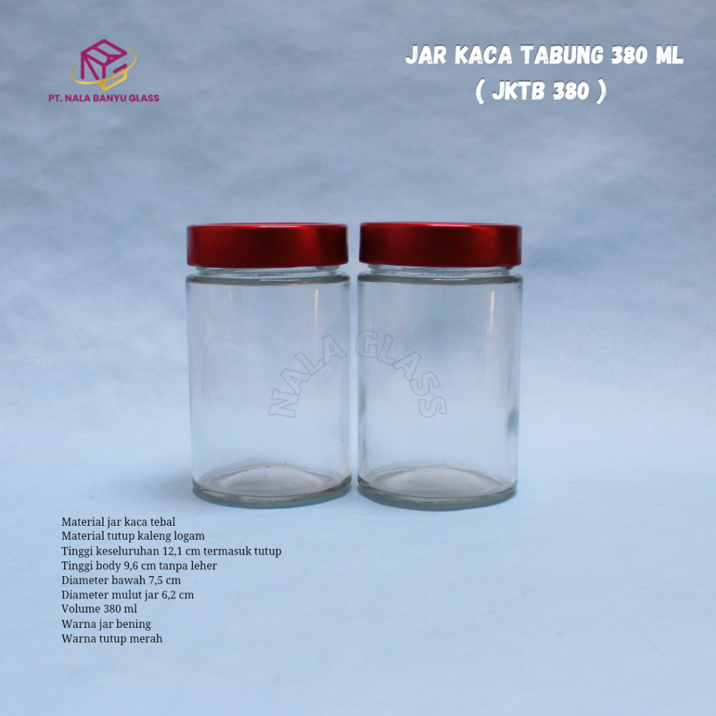 JKTB380 jar kaca 380ml madu / toples jar kaca 380ml / honey jar glass