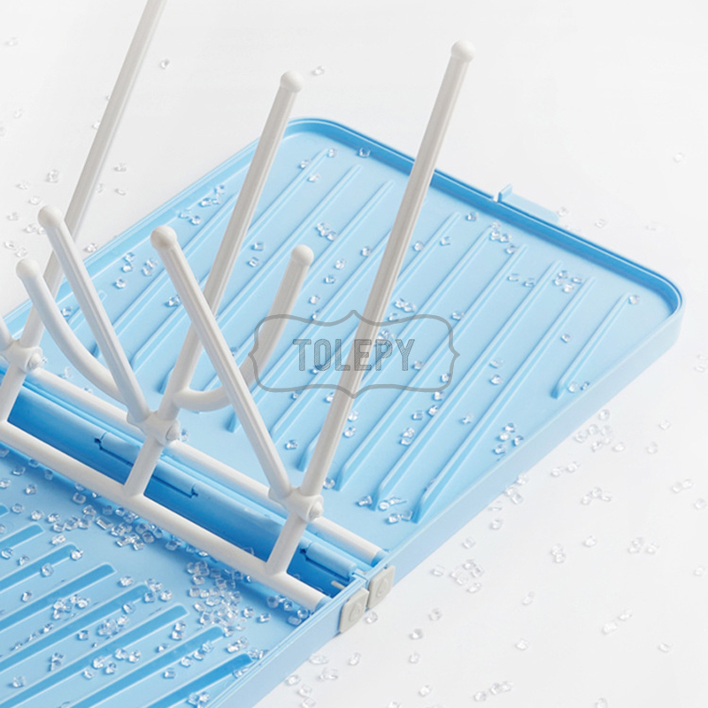Rak Pengering Botol Bayi Portabel / Portable Baby Bottle Dryer Rack / Foldable Travelling Bottle Dryer