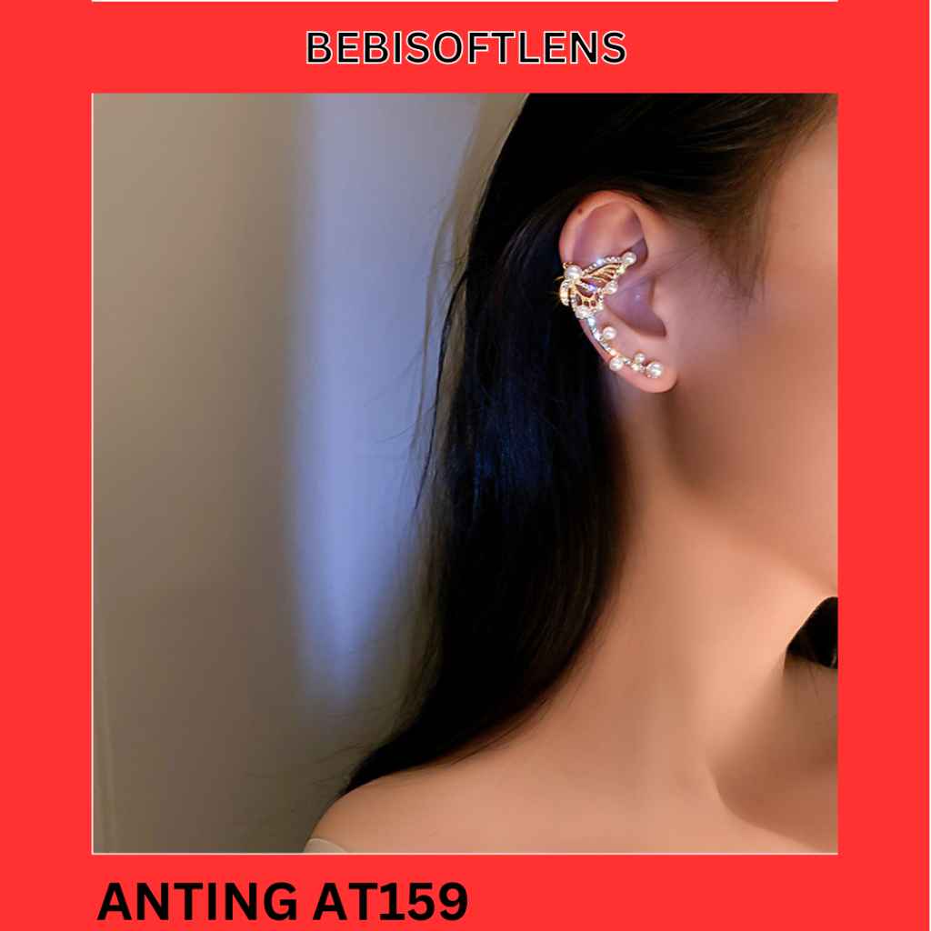 Anting AT 159 Anting dan Klip Jepit Tulang Telinga , Anting Unik Lucu Keren Fashion Wanita  /Deluna/ BEBI