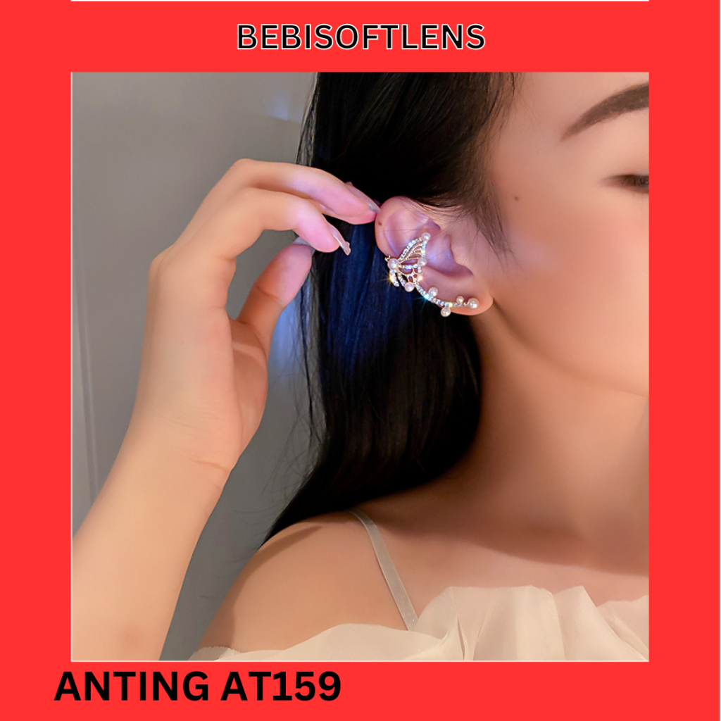 Anting AT 159 Anting dan Klip Jepit Tulang Telinga , Anting Unik Lucu Keren Fashion Wanita  /Deluna/ BEBI